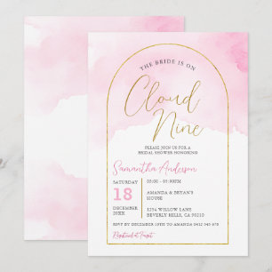 Boho Rosa Bride är på Möhippan Nine Cloud Inbjudningar