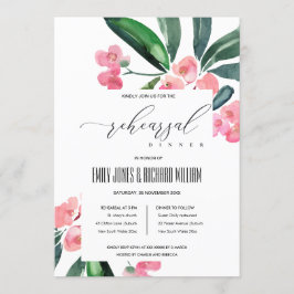 BOHO ROSA CHRIST THORN BLOOM REHEARSAL DINNER INBJUDNINGAR