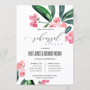 BOHO ROSA CHRIST THORN BLOOM REHEARSAL DINNER INBJUDNINGAR