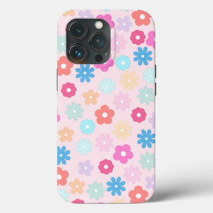 Boho Rosa Daisy Flowers Mönster