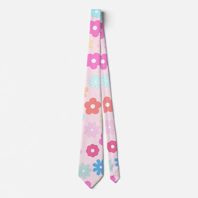 Boho Rosa Daisy Flowers Mönster Slips (Framsida)