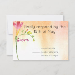 Boho Rosa Freesia Sunset Response OSA Kort