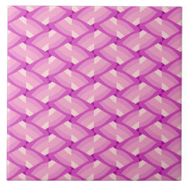 Boho Rosa Geometric Mid Century Modern Kakelplatta