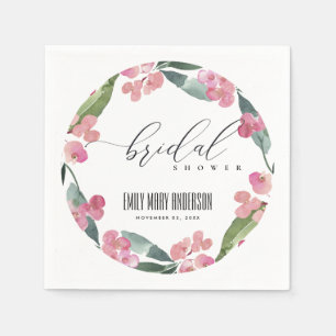 BOHO ROSA KRISTUS TORN BLOOM RAM BRÖLLLOPSDUSCH PAPPERSSERVETT