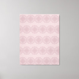 Boho Rosa Mandala Handritad Konst Canvastryck