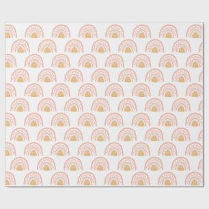 Boho Rosa Rainbow Mönster Presentpapper