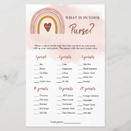 Boho Rosa Rainbow What is in Your Purse Game