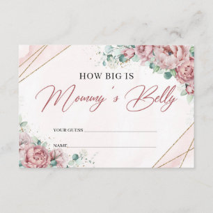 Boho rosa ros Hur stort är mamma Bürg? Tilläggskort