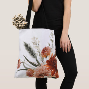 Boho Rost Floral Höst Bouquet Tygkasse