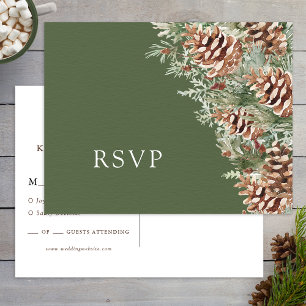 Boho RSVP Bröllopskort Vykort