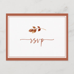 Boho RSVP Bröllopskort Vykort