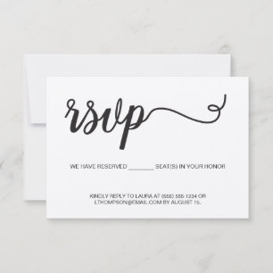 Boho RSVP utan att postskicka Reserverad plats OSA Kort