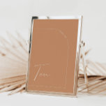 Boho Rust Arch Bord Ten Bordsnummer<br><div class="desc">Designad att samordna med för "Arches Minimalist" bröllopsinbjudan. Om du vill ändra information klickar du på Information. Om du vill flytta texten eller ändra storlek, teckensnitt eller färg klickar du på Redigera med Design Verktyg. Visa samlingslänken på den här sidan om du vill se alla matchande objekt i den här...</div>