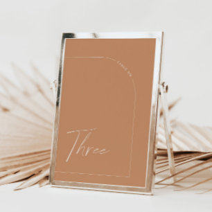 Boho Rust Arch Bord Three Bordsnummer