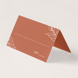 Boho Rust-bröllopsmottagning Bord-platskort Kort