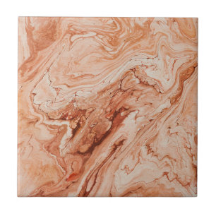 Boho Rust Marble Effect Earthy Abstrakt Kakelplatta