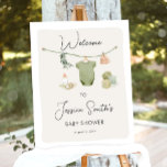 Boho Rustic Baby Shower Boy Neutralt Välkommen Poster<br><div class="desc">♥ Ett trevligt sätt att välkomna dina gäster till din babyskabb!</div>