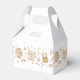 Boho Rustic Barnkläders Baby Shower Presentaskar