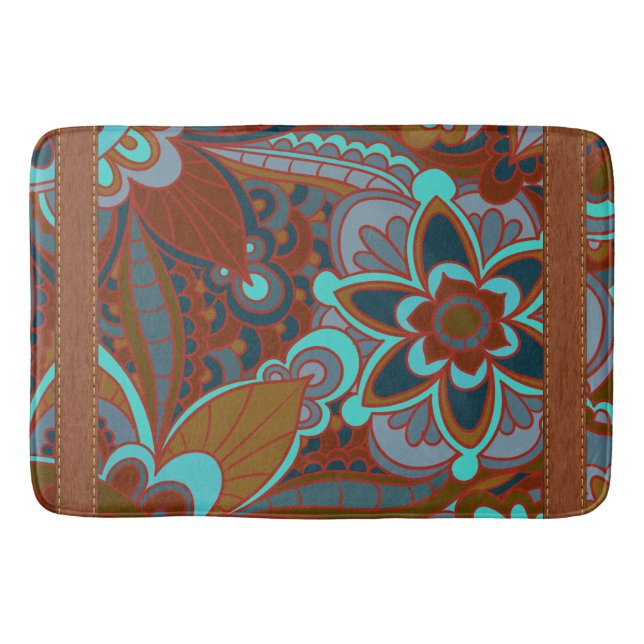 Boho, Rustic Bath Matta (Framsidan)