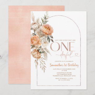 Boho Rustic Blommigt är inte hennes födelsedag Inbjudningar