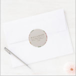 Boho Rustic Blommigt Bouquet Elegant Returadress Runt Klistermärke<br><div class="desc">Boho Rustic Blommigt Bouquet-Eleganten Spara Returadressen etikett för klassisk rund etikett</div>