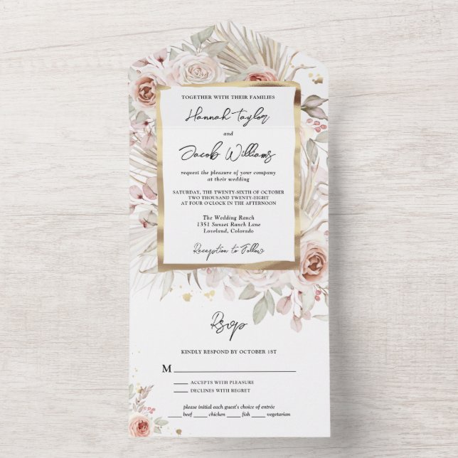 Boho Rustic Blommigt med OSA Bröllop (Inside)
