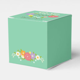 Boho Rustic Blommigt WAN Bröllop (Mint) Presentaskar