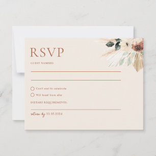 Boho Rustic Bröllop OSA Card-vykortshölje