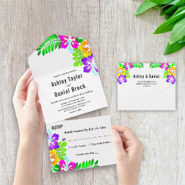 Boho Rustic Colorful Ro Sommar Blommigt Bröllop