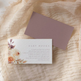 Boho Rustic Fall Blommigt Bokar för Baby Tilläggskort