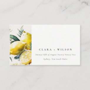Boho Rustic Gult Lemon Garden Wedding webbplats Tilläggskort