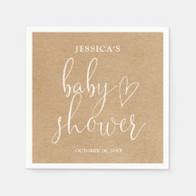 Boho Rustic Kraft Gender Neutral Baby Shower