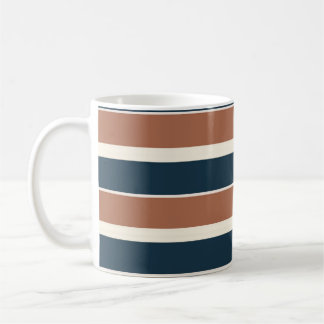 Boho Rustic och Navy Rand Kaffemugg