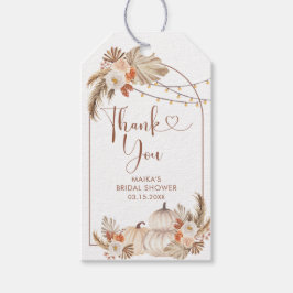 Boho Rustic Pumpkin Fall i Kärlek Tack Märkre Presentetikett