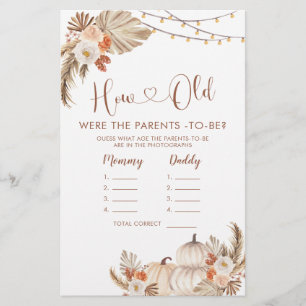 Boho Rustic Pumpkin föll i Kärlek hur gamla föräld