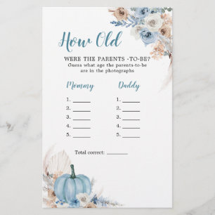 Boho Rustic Pumpkin föll så gammal som föräldrarna