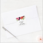 Boho Rustic Watercolor Blommigt 80:e Födelsedagsfe Fyrkantigt Klistermärke<br><div class="desc">Med vackra rustiska boho stil har denna 80:e födelsedagsfest-dekal en levande färg palett i terracotta, djup persika, burgundröd, lila, teal och gult. Den vackra vattenfärgen botaniska inslag har en naturinspirerad organisk dragningskraft och gör så att konstruktionen hamnar hos stil. Elegantens kalligrafi-skript spådomar ut ord "Birthday" med luft. Anpassa textmallen med...</div>