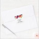 Boho Rustic Watercolor Blommigt 80:e Födelsedagsfe Fyrkantigt Klistermärke<br><div class="desc">Med vackra rustiska boho stil har denna 80:e födelsedagsfest-dekal en levande färg palett i terracotta, djup persika, burgundröd, lila, teal och gult. Den vackra vattenfärgen botaniska inslag har en naturinspirerad organisk dragningskraft och gör så att konstruktionen hamnar hos stil. Elegantens kalligrafi-skript spådomar ut ord "Birthday" med luft. Anpassa textmallen med...</div>