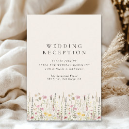 Boho Rustic Wedding with Wildflowers Tilläggskort