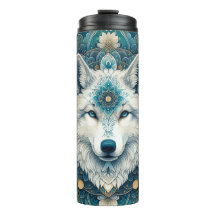 Boho Rustic White Varg Mandala