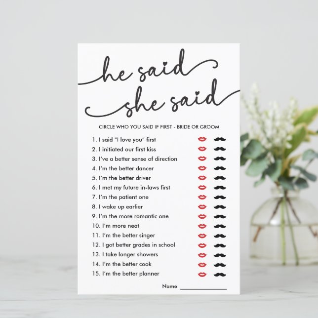 Boho sa att hon sa Möhippa Game (Stående Fram)