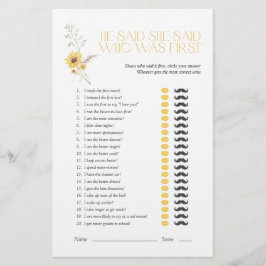 Boho sa att hon sa solrosspel Möhippa Game