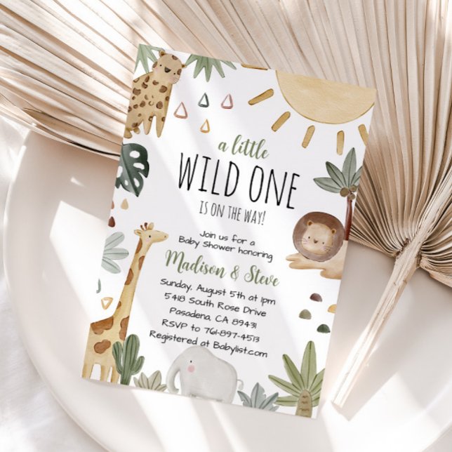Boho Safari Baby Shower Inbjudningar (Skapare uppladdad)