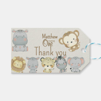 Boho Safari Födelsedagspresent Tag Presentetikett