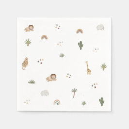 Boho Safari Jungle Animals Napkins Pappersservett