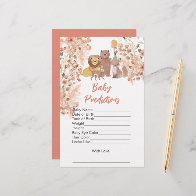 Boho Safari Pampas Grass för babyskor (Fram/Back In Situ)