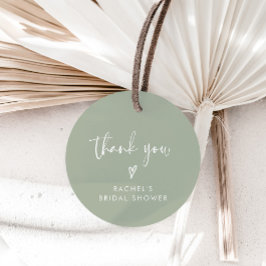 Boho Sage Grön Bröllopsfest Tack Gåvor Etiketter