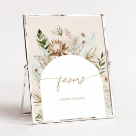 Boho sage grönt-stranden Favoriter ta en Poster