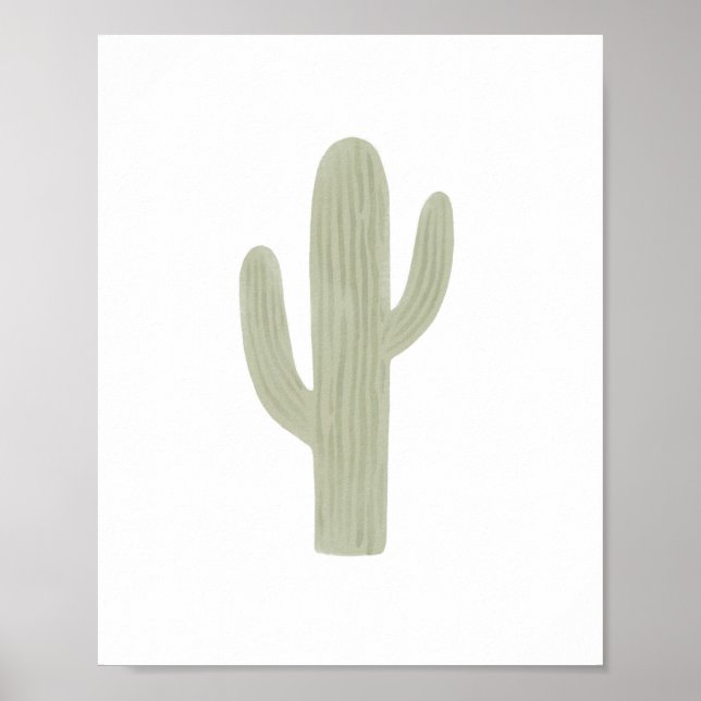 Boho Saguaro Kactus Barndekoration Poster (Framsidan)