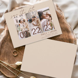 Boho Save the Date 3 Foto Terrakotta Spara Datumet